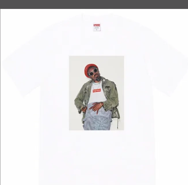 White 22FW Andr Photo XL Tee Person sleeved Short é and M Benjamin é Andr T-shirt L S Black 0802